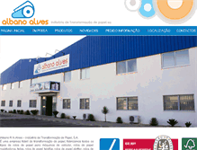 Tablet Screenshot of albanoalvesindustria.pt